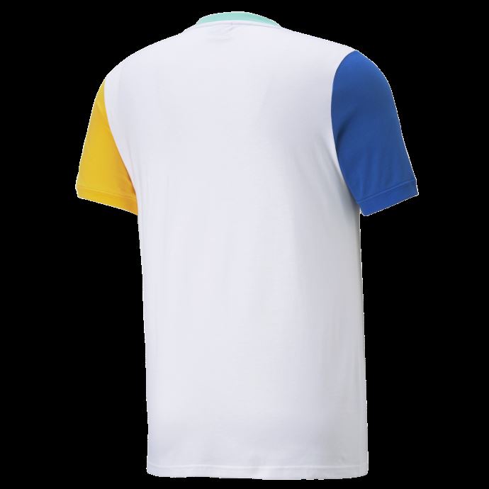 T-shirt Puma Canada Classics Block Blanc-royal Pour Hommes