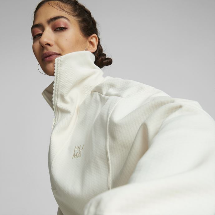 Puma Canada Infuse Sweat à Demi-zip Femmes Immaculé