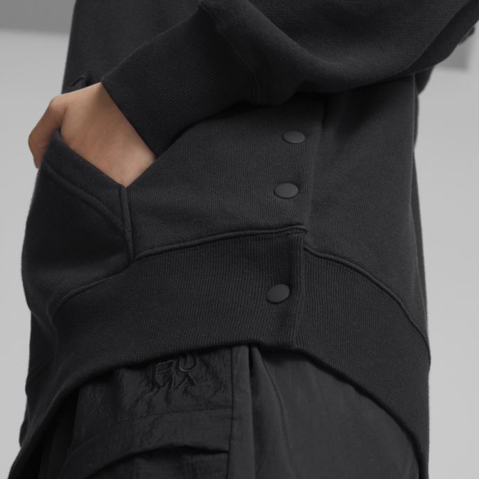 Sweat à Capuche Oversize Puma Canada Infuse Femme Noir