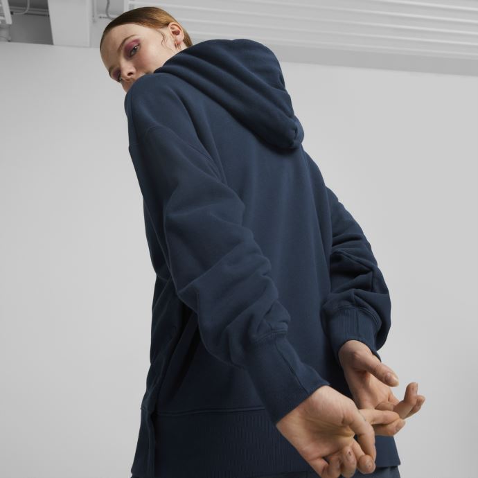 Sweat à Capuche Surdimensionné Infuse Bleu Marine Femmes Puma Canada