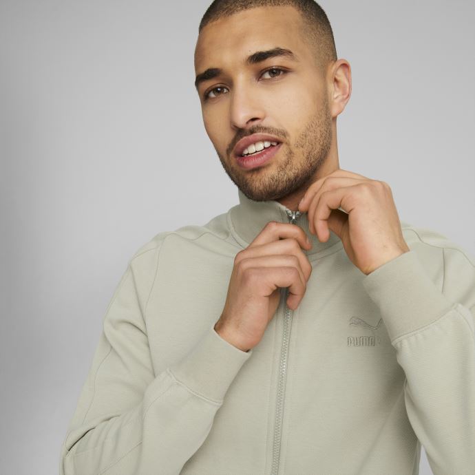 Puma Canada T7 Veste De Survêtement Hommes Caillou Gris
