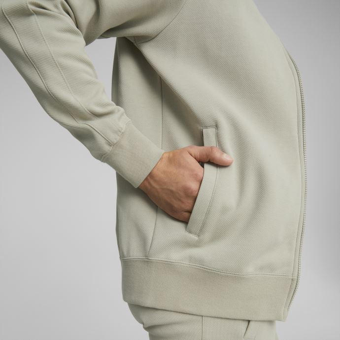 Veste De Survêtement T7 Gris Caillou Hommes Puma Canada
