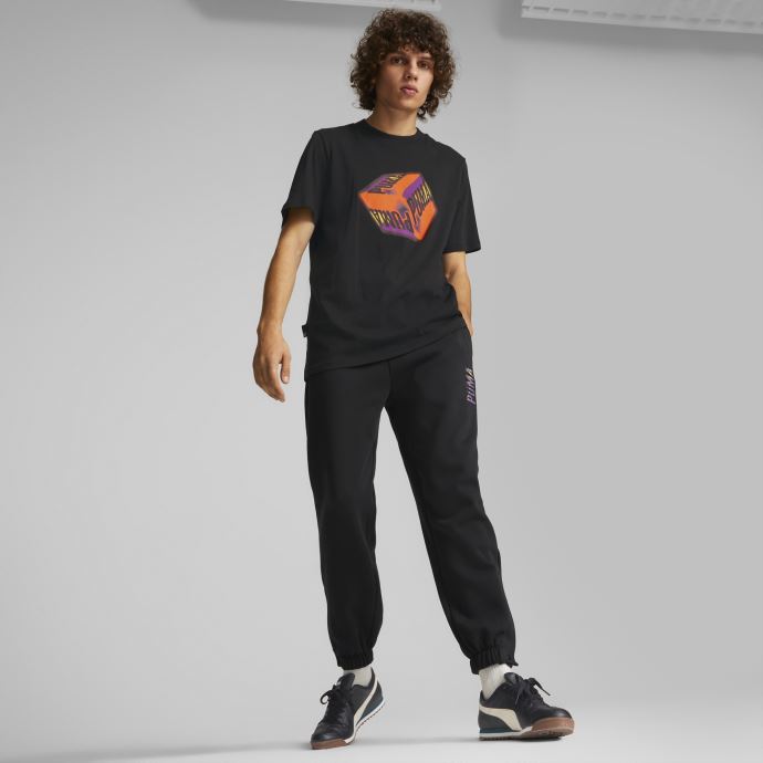 T-shirt Graphique Sportswear By Puma Canada Pour Homme Noir-orange
