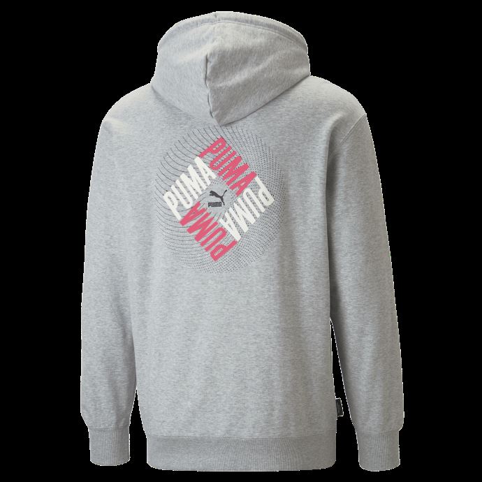 Chandail à Capuchon Graphique Gris Clair Chiné Puma Canada Swxp Pour Hommes

