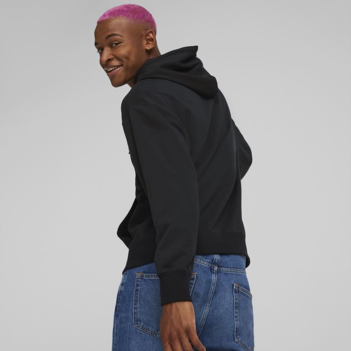 Puma Canada Sweat à Capuche Graphique Centre-ville Pour Hommes Noir