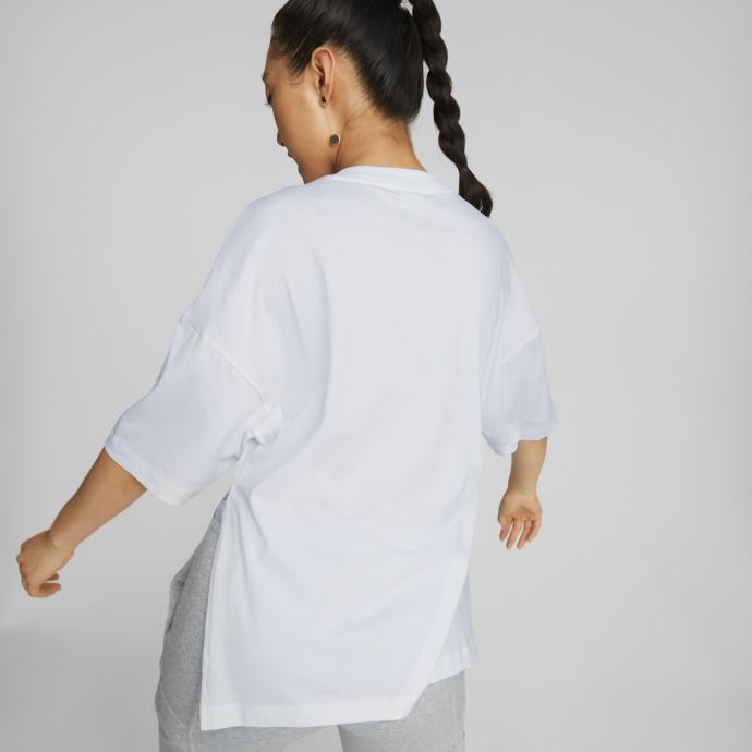T-shirt Surdimensionné Classics Blanc Pour Femme Puma Canada