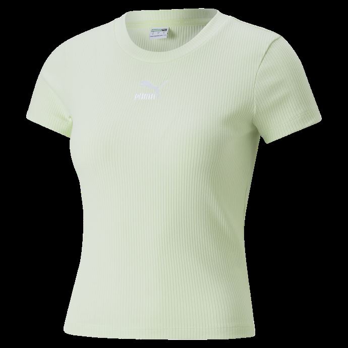 T-shirt Slim Côtelé Pistachio Classics Pour Femme Puma Canada
