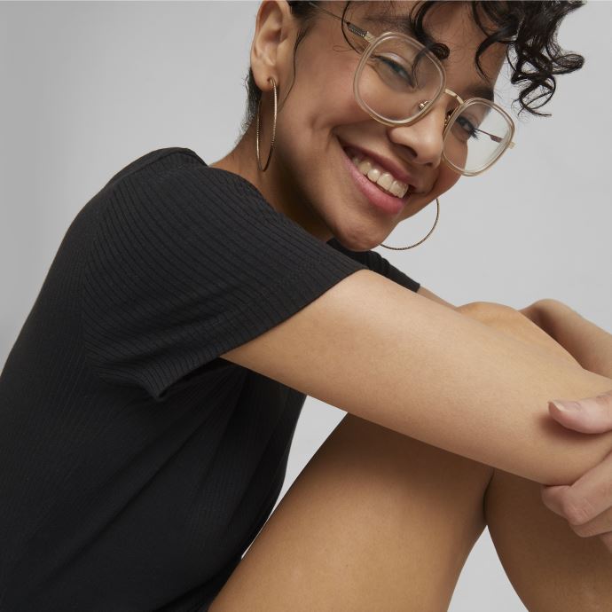 Robe T-shirt Puma Canada Classics Noire Côtelée Pour Femme
