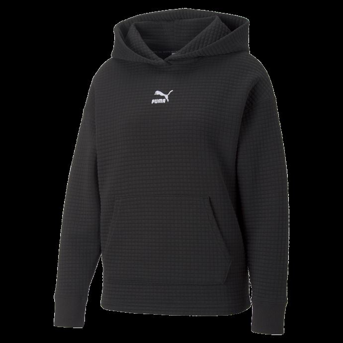 Sweat à Capuche Matelassé Classics Femme Noir Puma Canada
