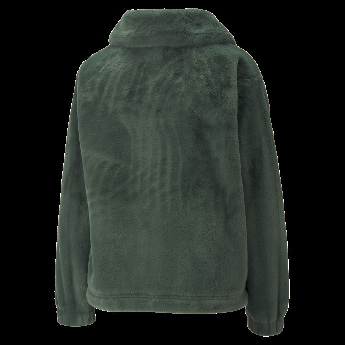 Veste Femme Puma Canada Classics En Fausse Fourrure Deep Forest
