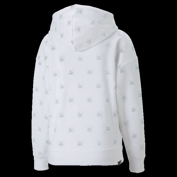 Sweat à Capuche Imprimé Femme Brand Love Puma Canada Blanc