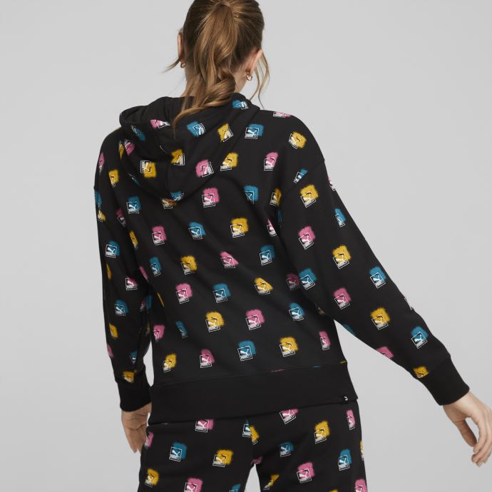 Marque Love Sweat à Capuche Imprimé Femmes Puma Canada Noir
