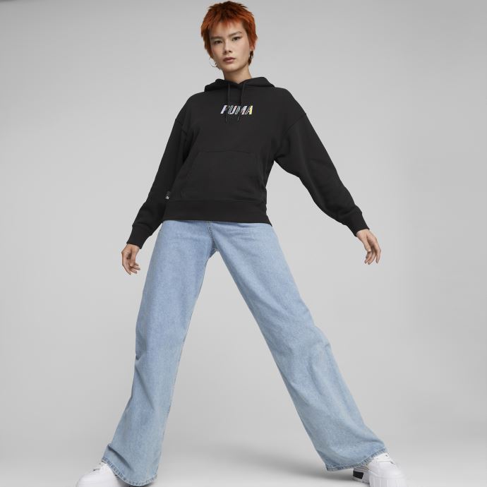 Sweat à Capuche Graphique Sportswear By Puma Canada Pour Femme Noir