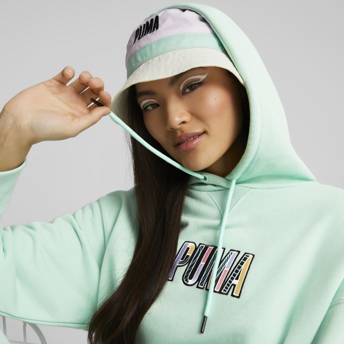 Chandail à Capuchon Graphique Swxp Vert Brume Pour Femmes Puma Canada