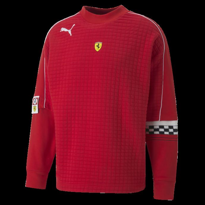 Puma Canada Scuderia Ferrari Race Statement Sweat Ras Du Cou Hommes Rosso Corsa
