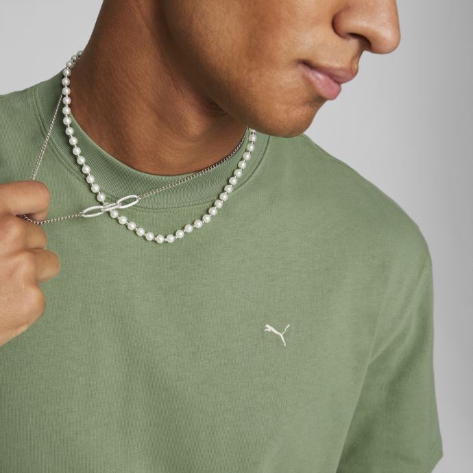 Tee Shirt Puma Canada Mmq Vert Poussiéreux