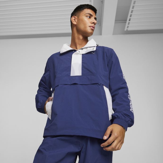 Mmq Sail To Bay Veste Pop Over Légère Elektro Bleu Puma Canada