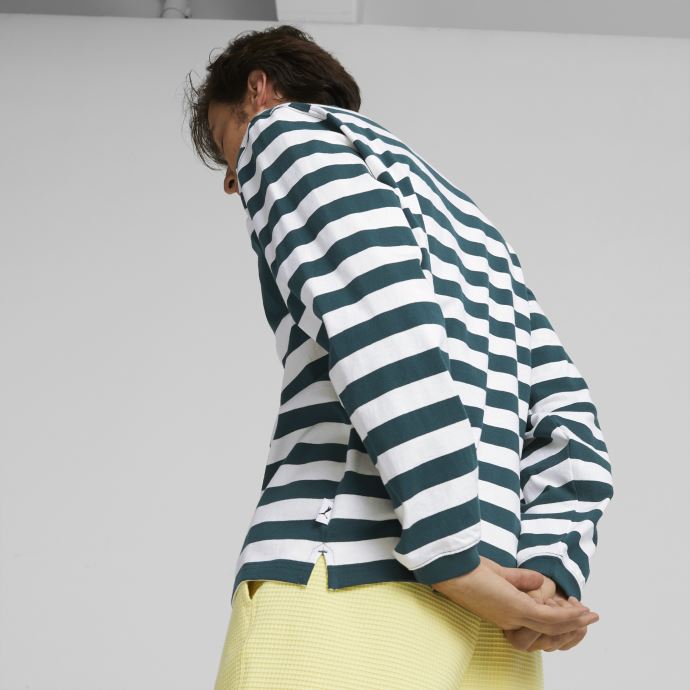 Mmq Sail To Bay Polo Manches Longues Motif Puma Canada Varsity Green