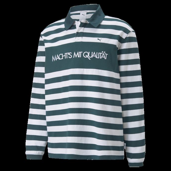Mmq Sail To Bay Polo Manches Longues Motif Puma Canada Varsity Green
