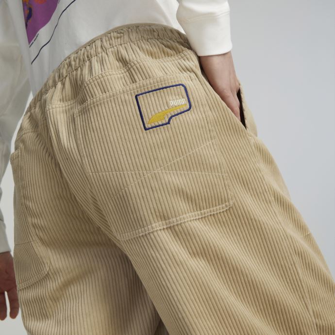 Pantalon Surdimensionné Puma Canada Uptown Sable Clair