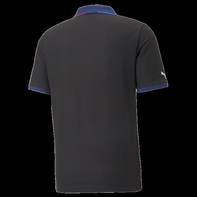 Puma Canada Coton Noir Bmw M Motorsport Zip Polo Shirt Hommes
