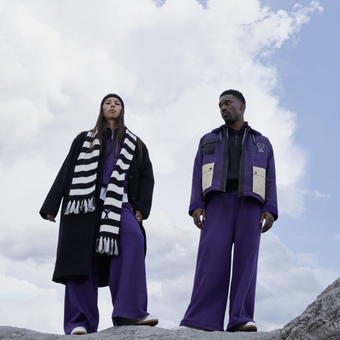 Pantalon Puma Canada X Ami Femme Prune Profonde
