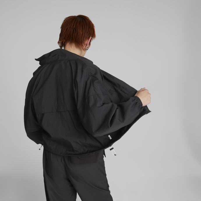 Puma Canada Veste De Survêtement Tissée Infuse Noire Pour Femme