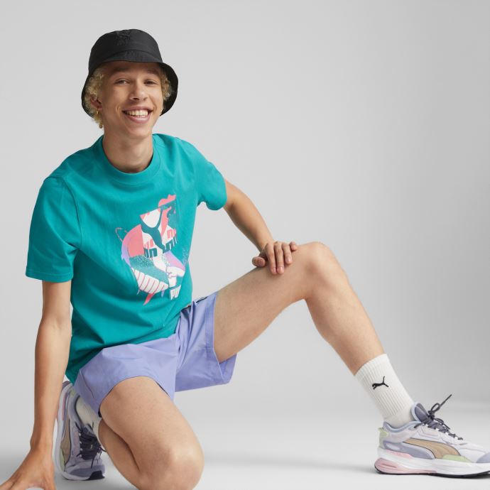 T-shirt Graphique Fandom Deep Aqua Hommes Puma Canada
