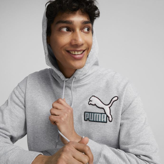 Puma Canada Fandom Hoodie Hommes Gris Clair Chiné