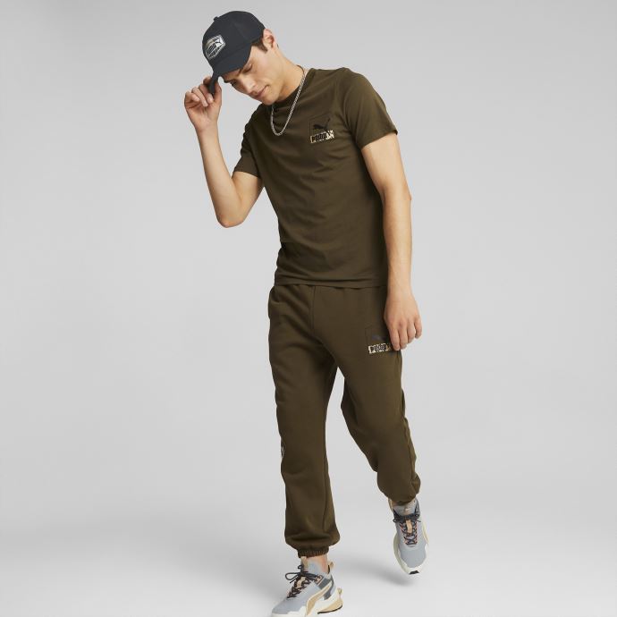 Puma Canada Brand Love T-shirt Pour Hommes Olive Profonde