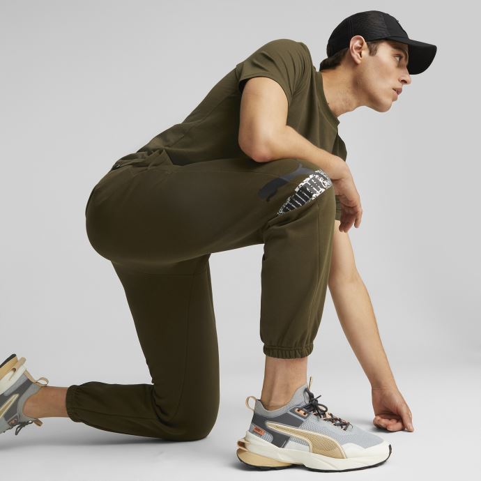 Pantalons De Survêtement Puma Canada Deep Olive Brand Love Pour Hommes