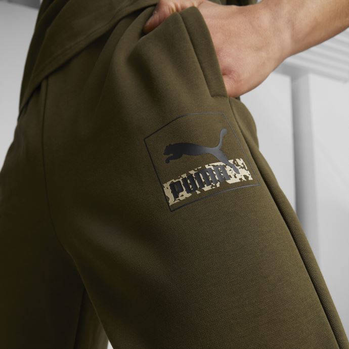 Pantalons De Survêtement Puma Canada Deep Olive Brand Love Pour Hommes
