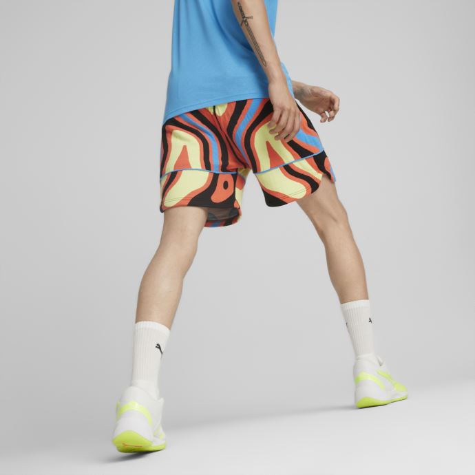 Short De Basket Lava Homme Puma Canada Hot Coral