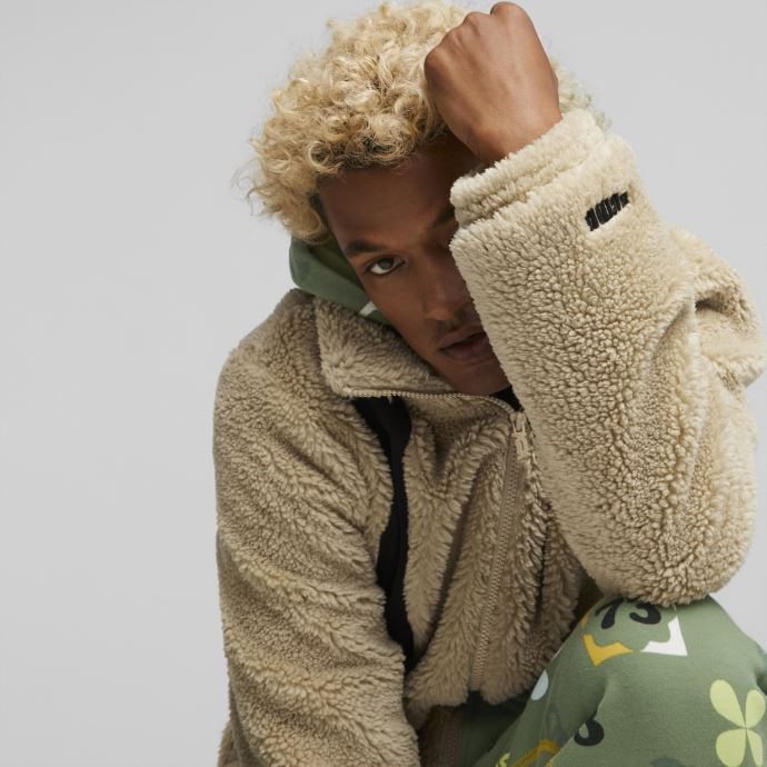 Puma Canada Veste De Basketball Ralph Hiver Sable Clair Hommes
