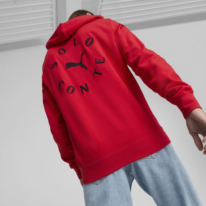 Puma Canada X A.c. Milan Sweat à Capuche Hommes Urbain Rouge