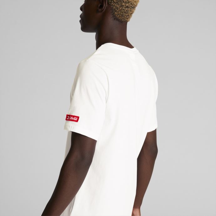 T-shirt Graphique Puma Canada X Coca-cola Pour Homme Blanc

