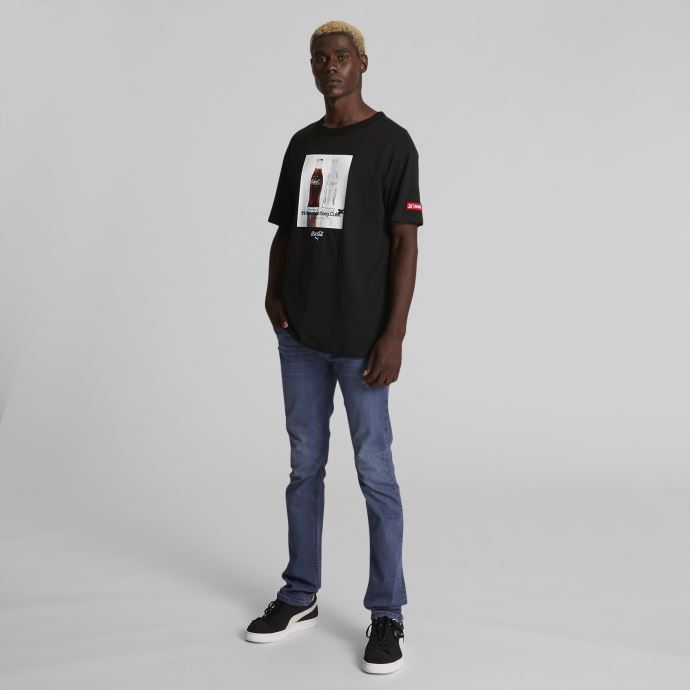 T-shirt Décontracté Puma Canada X Coca-cola Pour Homme Noir