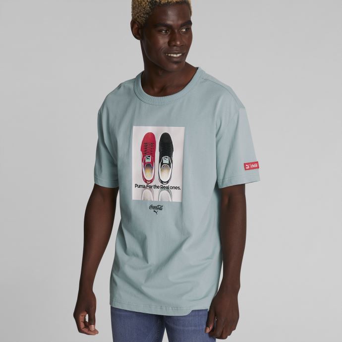 T-shirt Décontracté Puma Canada X Coca-cola Pour Homme Ardoise