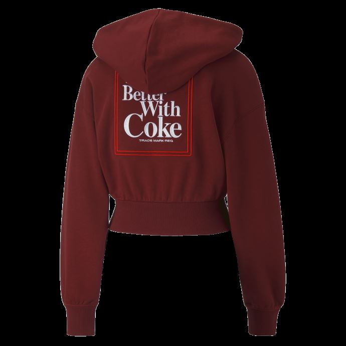Puma Canada X Coca-cola Sweat à Capuche Femme Rouge Intense