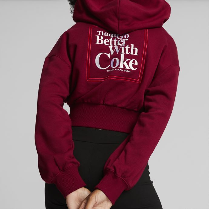 Sweat à Capuche Femme Puma Canada X Coca-cola Rouge Intense