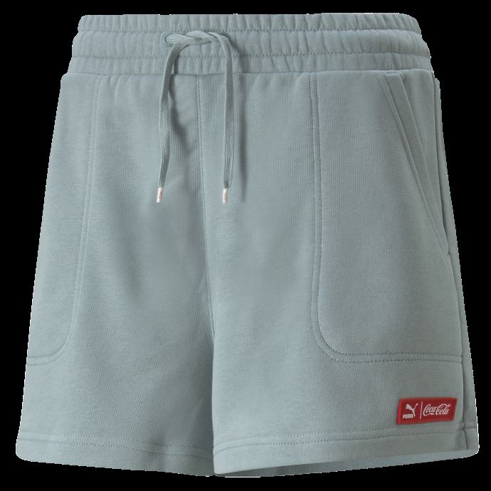 Short Femme Puma Canada X Coca-cola Ardoise
