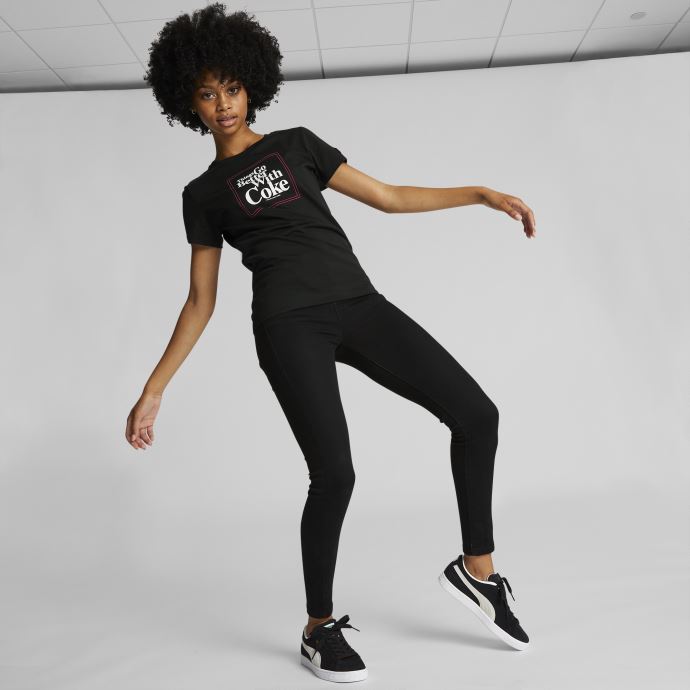T-shirt Graphique Puma Canada X Coca-cola Pour Femme Noir