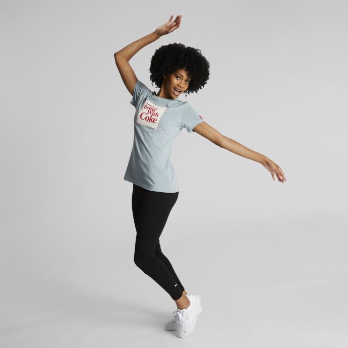 T-shirt Graphique Puma Canada X Coca-cola Pour Femme Ardoise