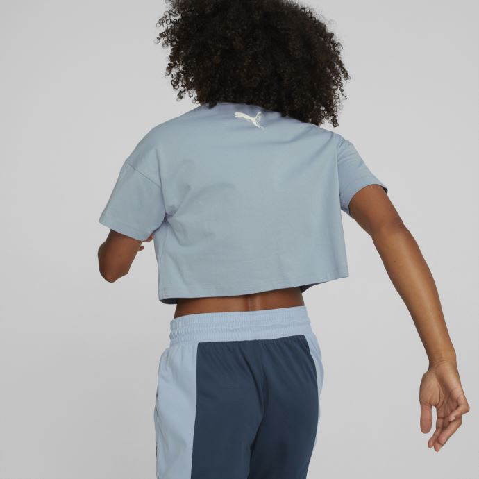 T-shirt De Basket-ball Court Puma Canada Mod Femme Bleu Délavé