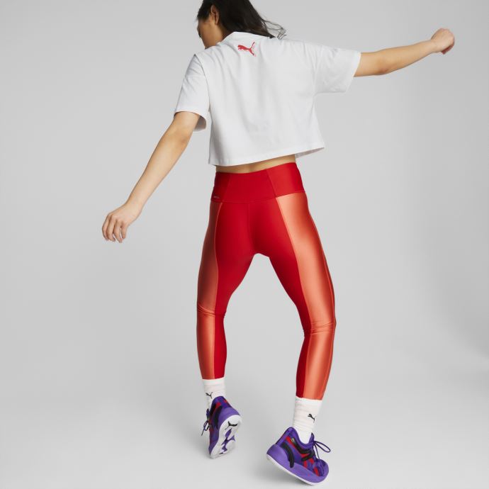 Mod Leggings De Basket-ball Pour Femmes Puma Canada Corail Rouge à Haut Risque
