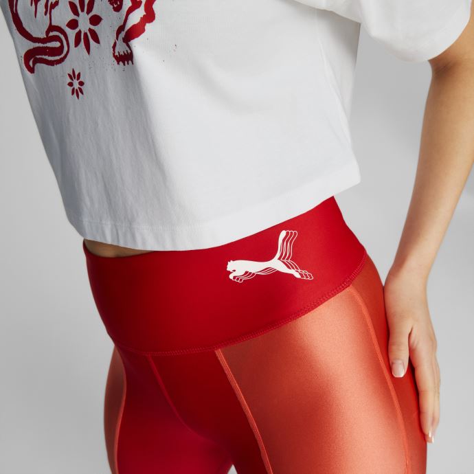 Mod Basketball Leggings Pour Femmes High Risk Red-hot Coral Puma Canada