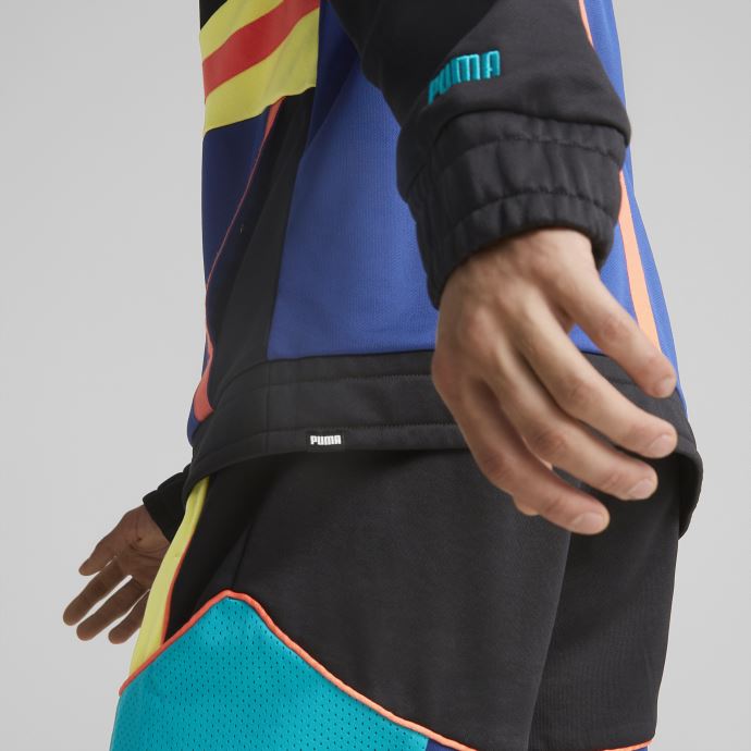 Puma Canada Pop Art Basketball Pullover Hommes Noir-blazing Blue