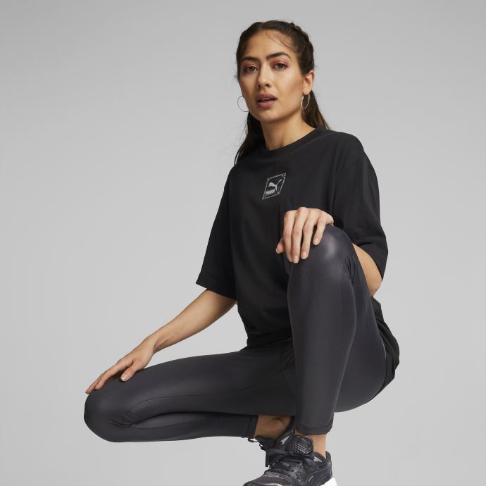 Puma Canada Legging Taille Haute Noir Brillant Pour Femme T7
