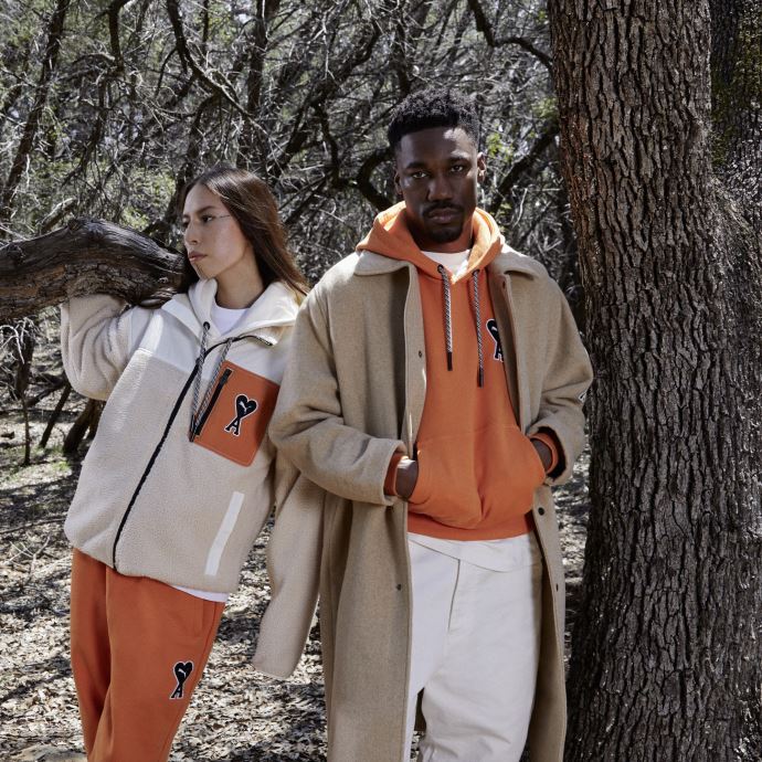 Sweat à Capuche Puma Canada X Ami Jaffa Orange
