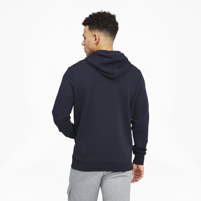 Puma Canada Classics Logo Sweat à Capuche Homme Parisian Night-gris Glacier